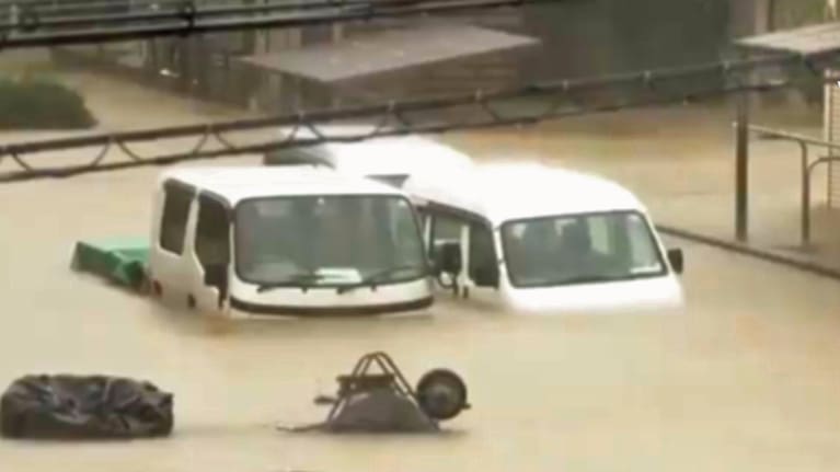 The super typhoon has already causing widespread damage as it battered Japan's coastline.