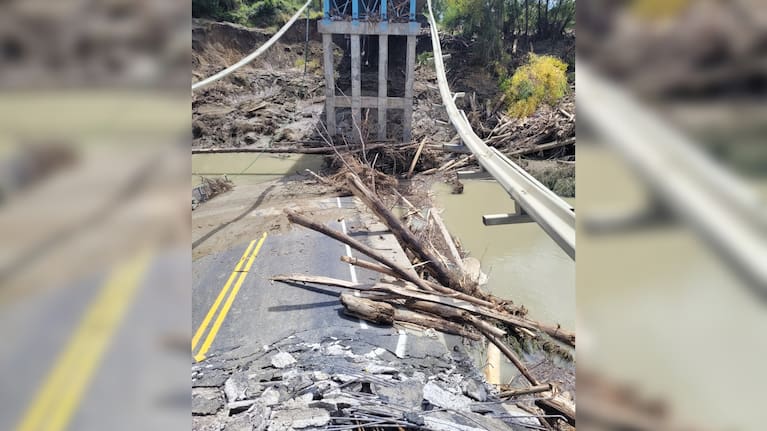 A damaged East Coast bridge