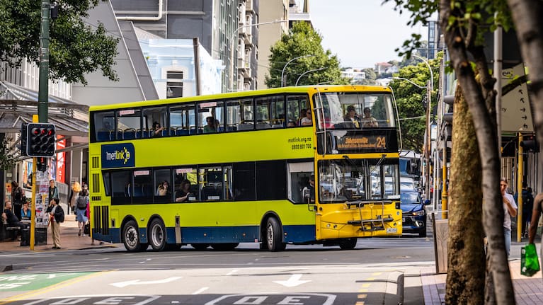 A double-decker bus in Wellington (file image).