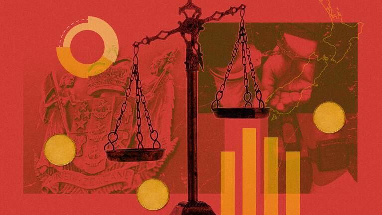 A Government priority is to restore law and order, the Prime Minister says. Composition image by Vania Chandrawidjaja