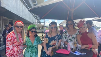A group enjoying race day at Pukekohe Park. Credit: Auckland Thoroughbred Racing.