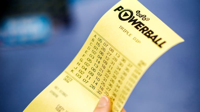 A Lotto Powerball ticket.