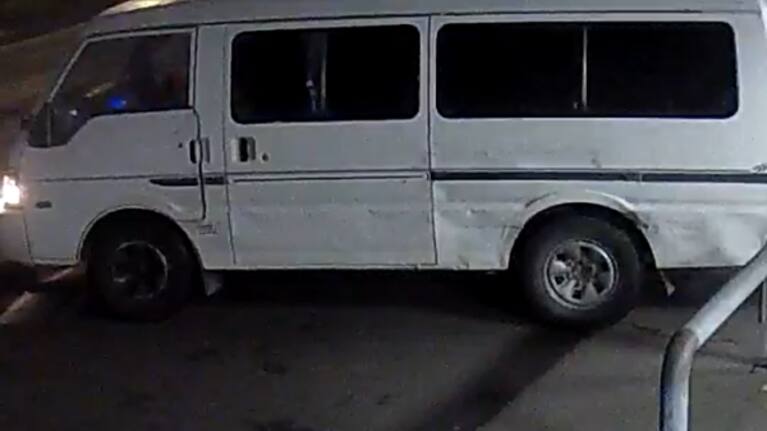 A Mazda van, rego number ATR459, was used to gain access to the store.