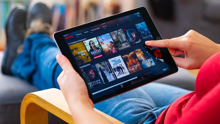 A person browsing Netflix (file image).