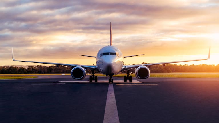 A plane on the tarmac in Australia.