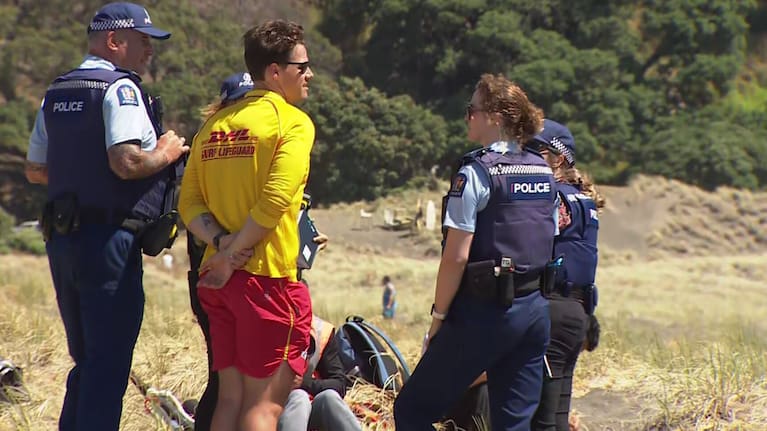 A search for a missing fisherman is underway at Piha in Auckland.