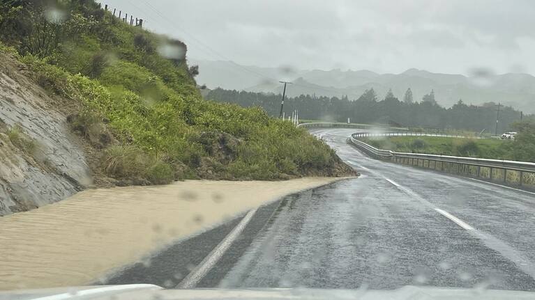 A slip caused by surface flooding on the East Coast.