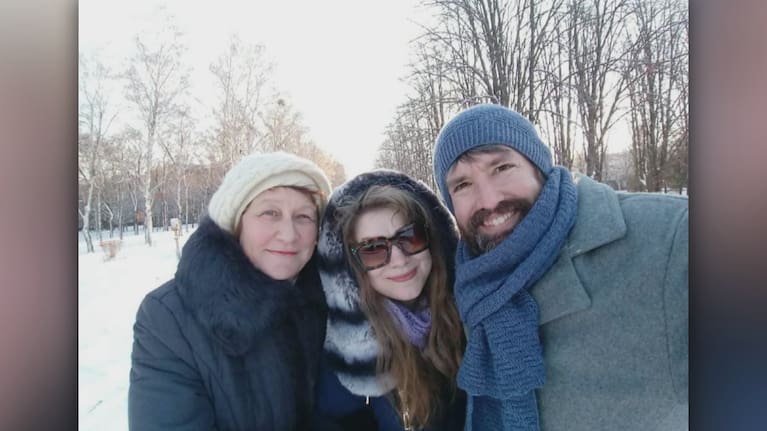 Alex Wills, Marria Torbina and Marria's mother