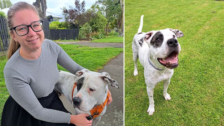 Alex with his foster mum, Morgan Patterson.