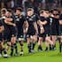The All Blacks celebrate beating the Springboks at Ellis Park last year.