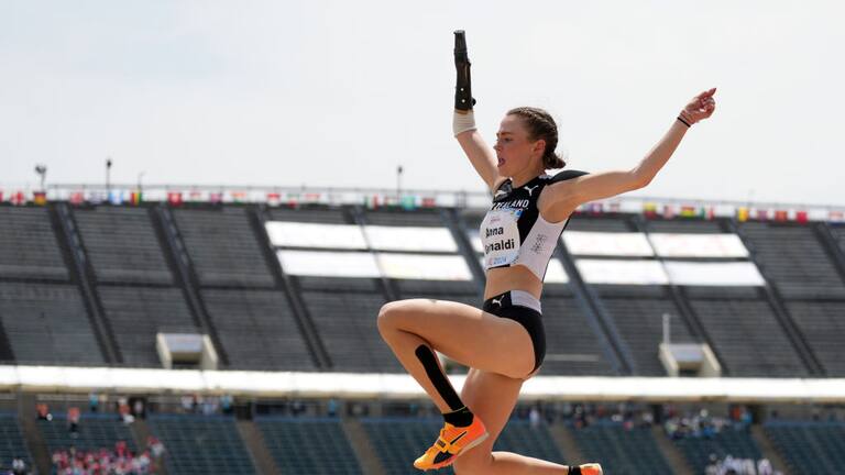 Anna Grimaldi at the World Para Athletics Championships in May 2024