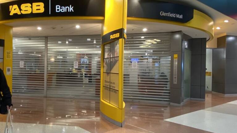 ASB in Glenfield Mall shuts after alleged robbery.