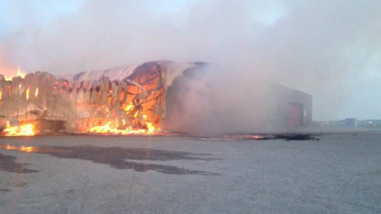 Fire rips through shed in Ashburton 