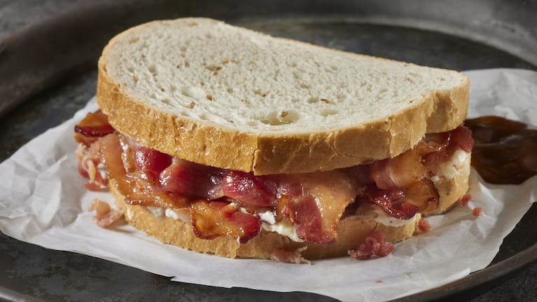 A bacon sandwich. File photo.