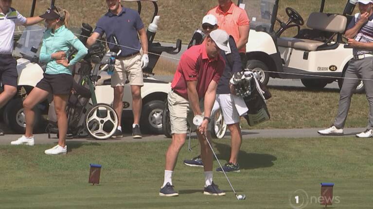 Beauden Barrett in action in the build-up to the NZ Open.
