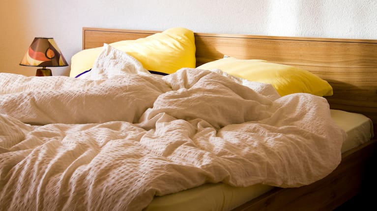 A messy bed (file image).