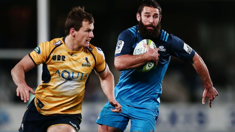 Billy Guyton playing with the Blues against the Brumbies.