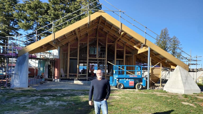 Bruce Kearney is looking forward to opening Rangiora High School’s new whare.