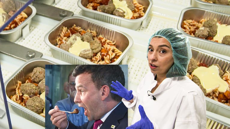 Meatballs, the minister and Mava Moayyed.