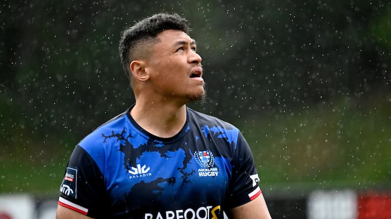 Caleb Clarke pictured before a recent game for Auckland in the NPC.