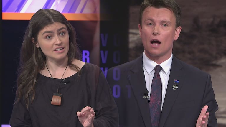 Chlöe Swarbrick and Lee Donoghue disagree deeply on toilet issues.