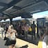 Commuters stranded by the train outage in Wellington on January 10, 2024.