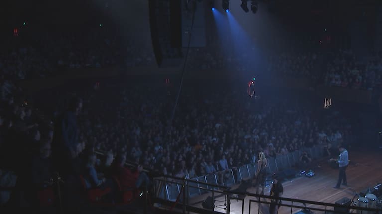 Concertgoers at the sold-out ŌTAUTAHI 4 AOTEAROA show in Christchurch.