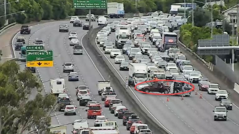 Crash on Auckland's southern motorway.