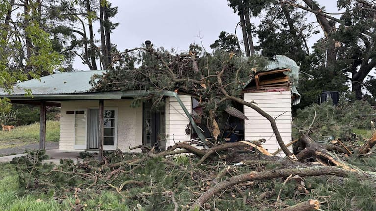 Damage to a farmhouse in Culverden