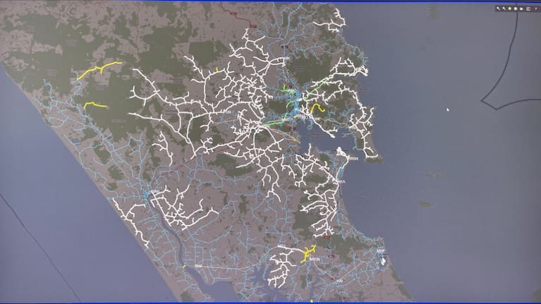 Damage to the Northpower network.