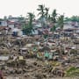 Damaged homes beside Mananga Bridge in Talisay, Cebu Province, central Philippines. (Source: Malacanang Presidential Communications Office via AP)