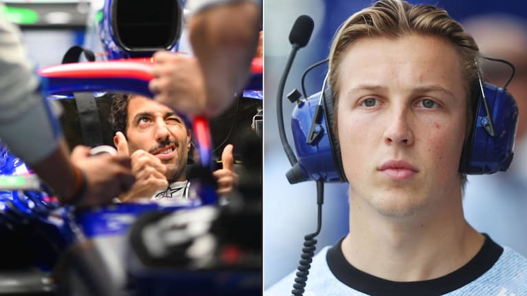 Daniel Ricciardo and Liam Lawson at Singapore.