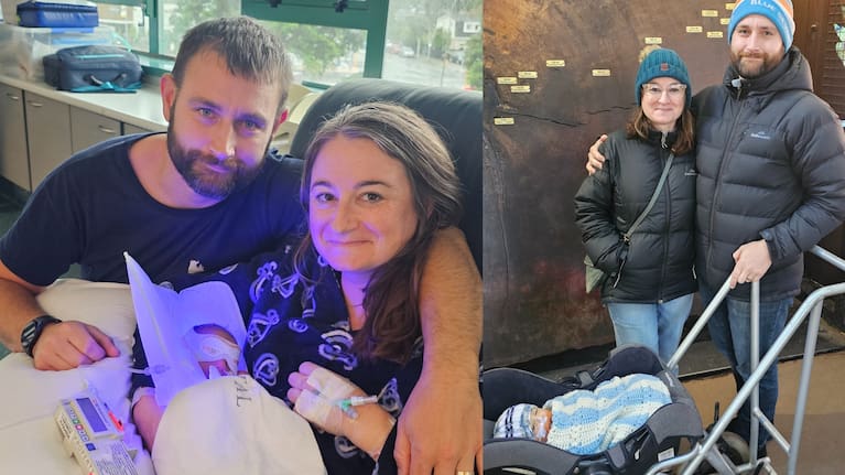 Danielle and Jeremy White with their son, Liam.