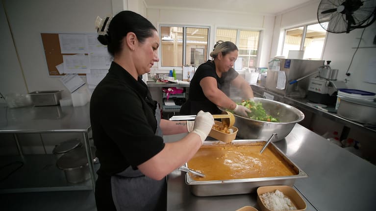 In the kitchen at Dargaville High School