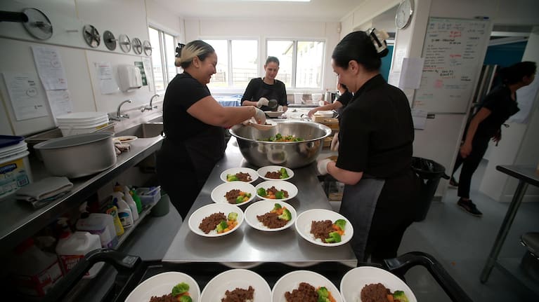Lunches at Dargabille High School are currently prepared on site.