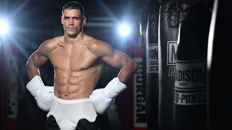 David Nyika, pictured in Brisbane last month, is ready to shine under the bright lights in Riyadh.