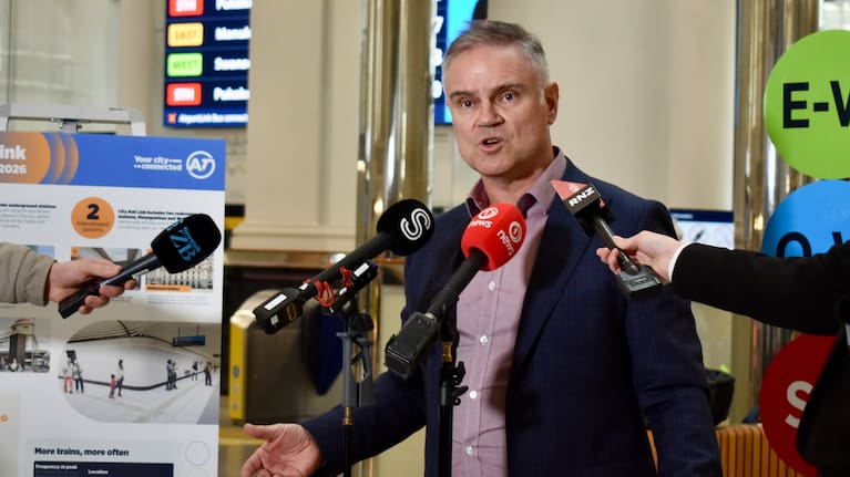 Dean Kimpton speaks to media in August 2025.