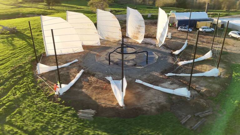 An other-worldly site in a paddock near Gisborne could be the future of power generation.