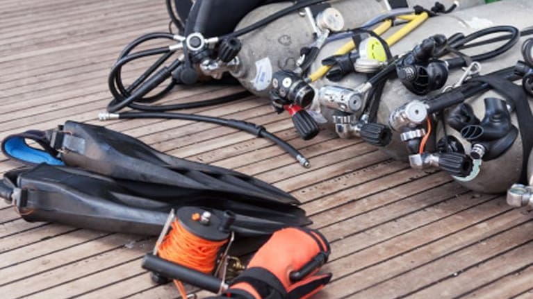 Diving gear.