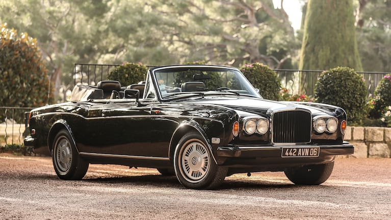 Elton John's black convertible 1990 Bentley Continental.