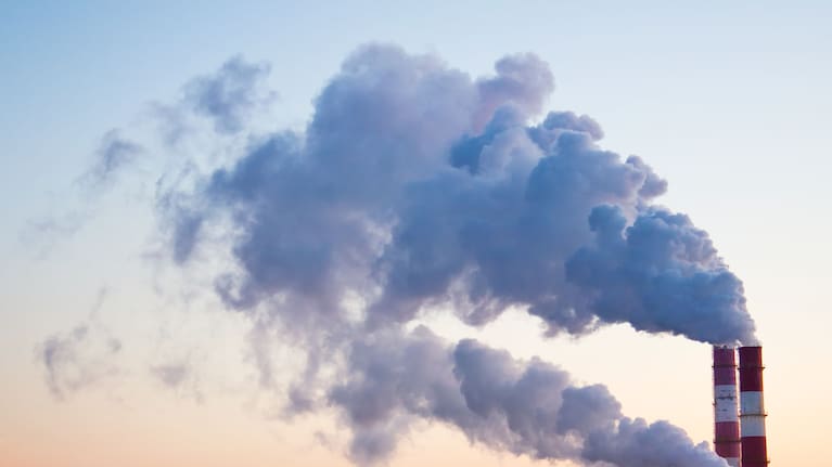 Emissions from a factory (file picture).