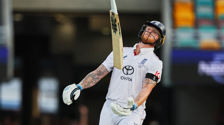 England's captain Ben Stokes throws bat after loosing his wicket during the second Ashes cricket test match between Australia and England in Brisbane.