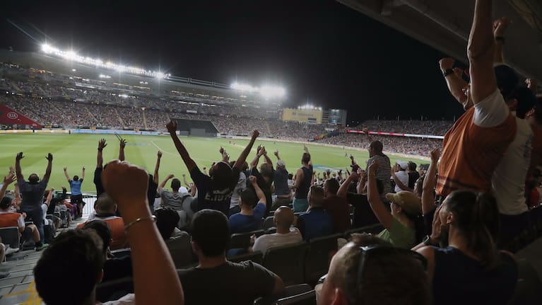 Nick Sauntner says that Auckland's showpiece stadium is perfect for T20 cricket.