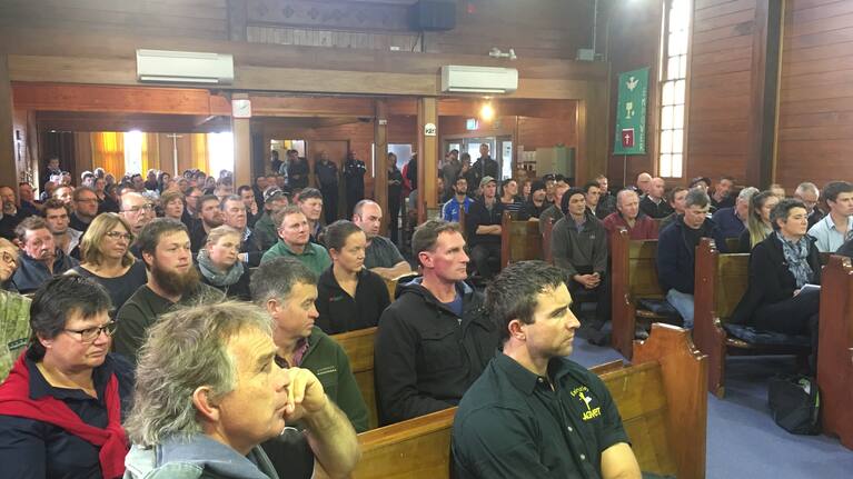Frustrated farmers gather in Pahiatua