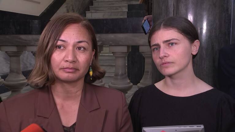Green co-leaders Marama Davidson and Chlöe Swarbrick.