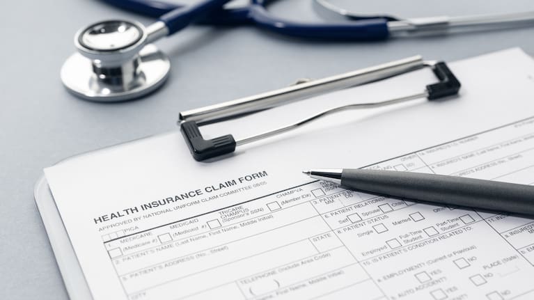 Health Insurance claim form.