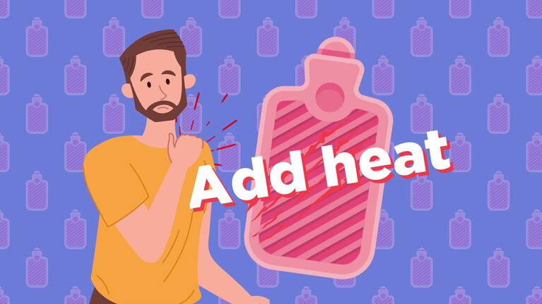 Heat can help relieve sore muscles .