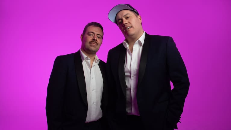 Henare Kaa (drums, lead vocals) and Tim Driver (keyboards, bass synth, backing vocals)