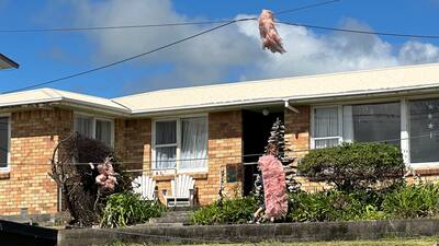 Homes in Waihi have been left damaged following a tornado this morning.