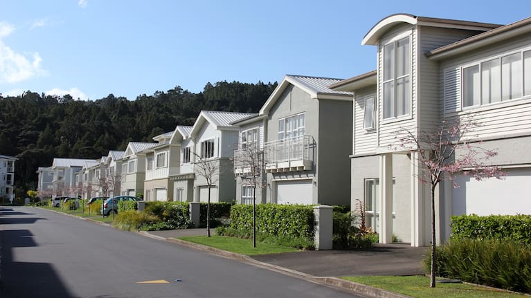Modern townhouses in North Auckland.